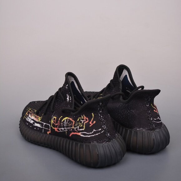Yeezy 350 V2 Black Graffiti Sneakers - Picture 2 of 9